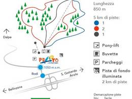Trail map Prato (Leventina)