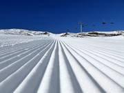 Perfectly groomed slope in the Sillian ski area