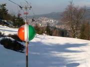 Slope boundaries in the ski area