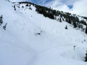 The difficult slopes lead into the North Run