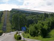 View of the ski hall from the street