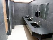The sanitary facilities are perfectly maintained.