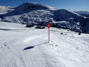 Slope marking in the Meran 2000 ski area