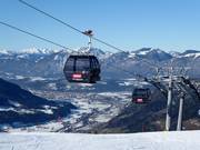 10er Gondelbahn Salvistabahn - 10pers. Gondola lift with seat heating (monocable circulating ropeway)