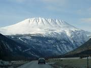 View of Gaustatoppen on arrival