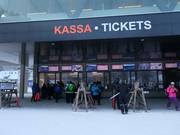 Well-maintained ticket area