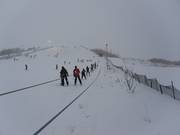 View of the small ski area