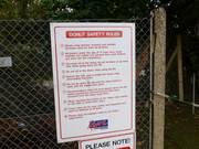 Warning notices for the lift facilities