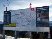 Information board in the KitzSki ski area