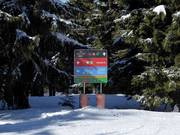 Slope signage in the Spindlermühle ski area