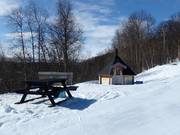 Heated lounge and rest area in Tärnaby