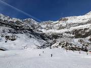 Practice slope at the Gampenlift