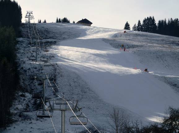 View of the slopes in La Chapelle d'Abondance