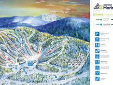 Trail map Morin Heights