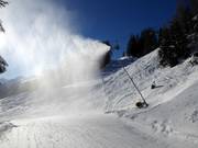 Snowmaking with snow lances in St. Anton am Arlberg