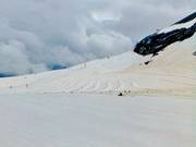 One of the cross-country ski trails at the Stelvio Pass