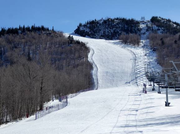 Slope in the Mont Orford ski area