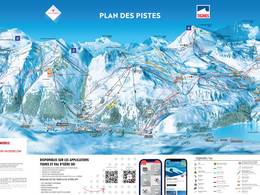 Trail map Tignes/Val d'Isère