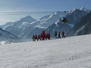 Ski course on the Schwazerwiese practice slope