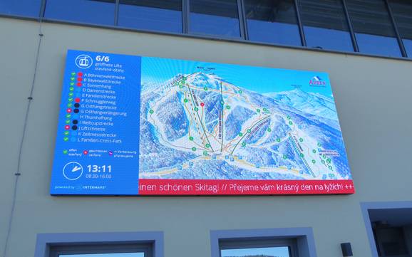 Zwieseler Winkel: orientation within ski resorts – Orientation Arber