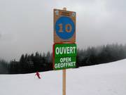 Slope signage in Megève