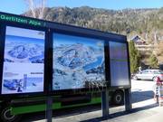 Information at the valley station of the Kanzelbahn