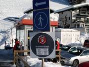 Information at the lift entrance