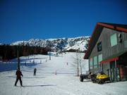 View of the Bridger Bowl ski area