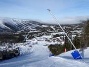 Snowmaking with snow lances in Tandådalen