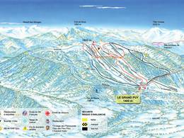 Trail map Le Grand Puy