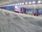 Mogul slope in the indoor ski hall The Snow Centre