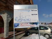 A piste map at the valley station