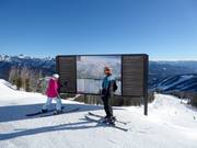 Slope map with digital real-time information