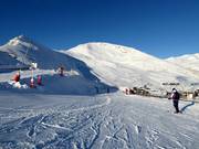Practice slope at the conveyor lift in Pla d'Adet