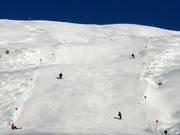 Smoothly groomed slope at Diedamskopf