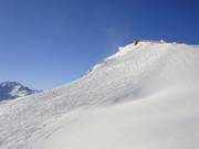 Deep powder slopes at Schindlergrat