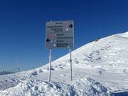 Signposting in the ski area