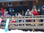 At the valley station of the Moulin Express in Saint Sorlin