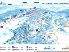Trail map Vlašić