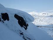 There is always plenty of snow in the Riksgränsen ski area.