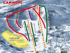 Trail map Canmore Ski Village – Higashikawa