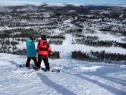 Start of the difficult slope Väggen