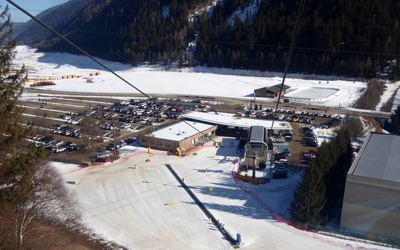 Val d’Ultimo (Ultental): access to ski resorts and parking at ski resorts – Access, Parking Schwemmalm