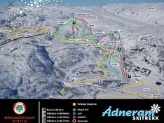 Trail map Ådneram Skitrekk