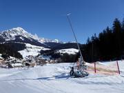 Snow lance at the Bögrain lift