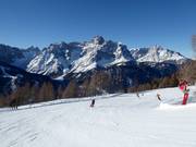 Start of the Drei Zinnen slope
