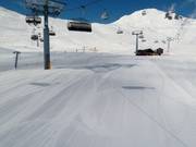 Practice slope at the Milolift on the Alp Trida in Samnaun