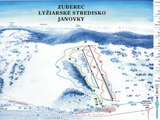 Trail map Janovky – Zuberec