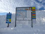 Information board at the Gamsalp