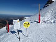 Gates (access points) to the extremely difficult slopes